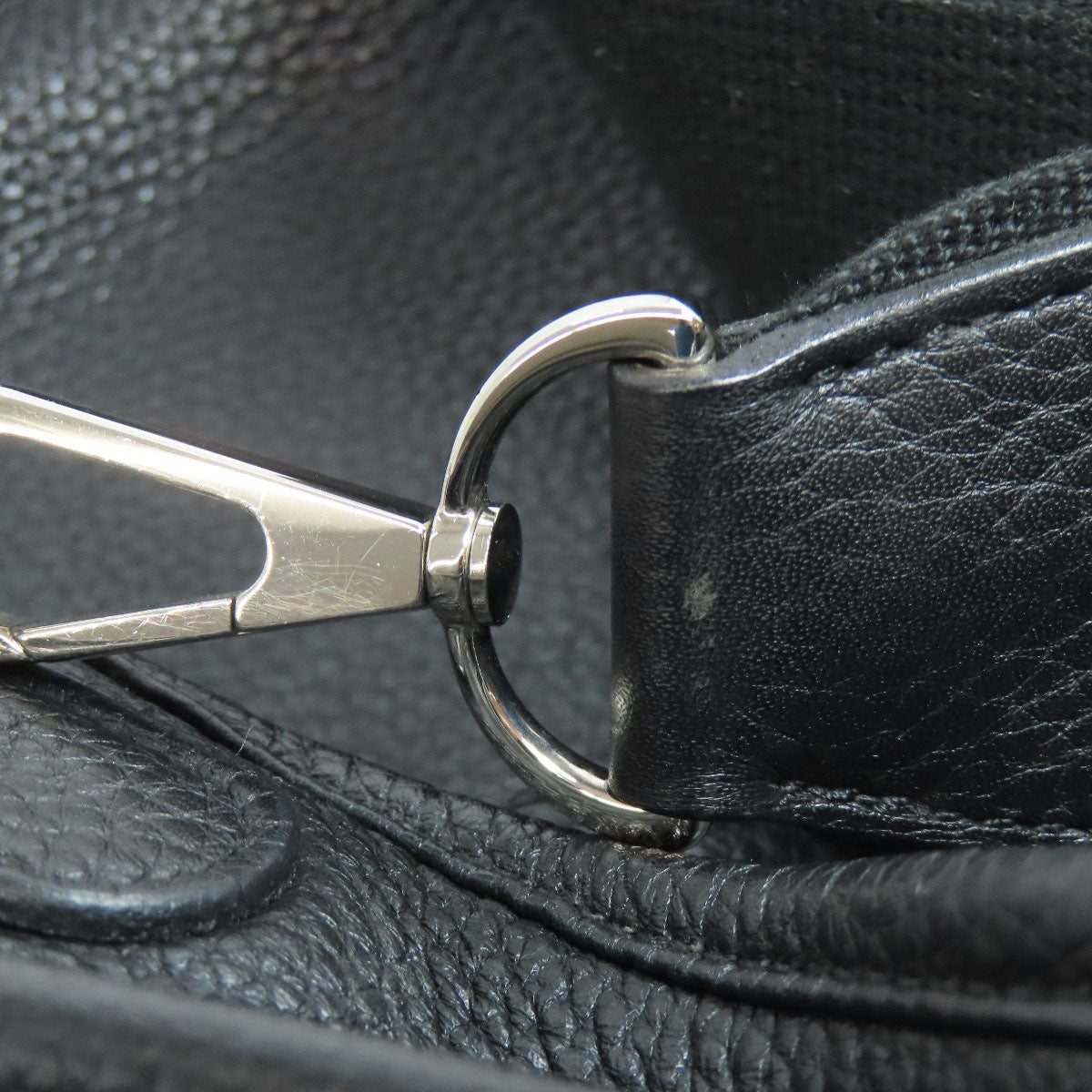 HERMES Shoulder Bag Taurillon Clemence black Evelyn 3 PM SilverMetal Women Used