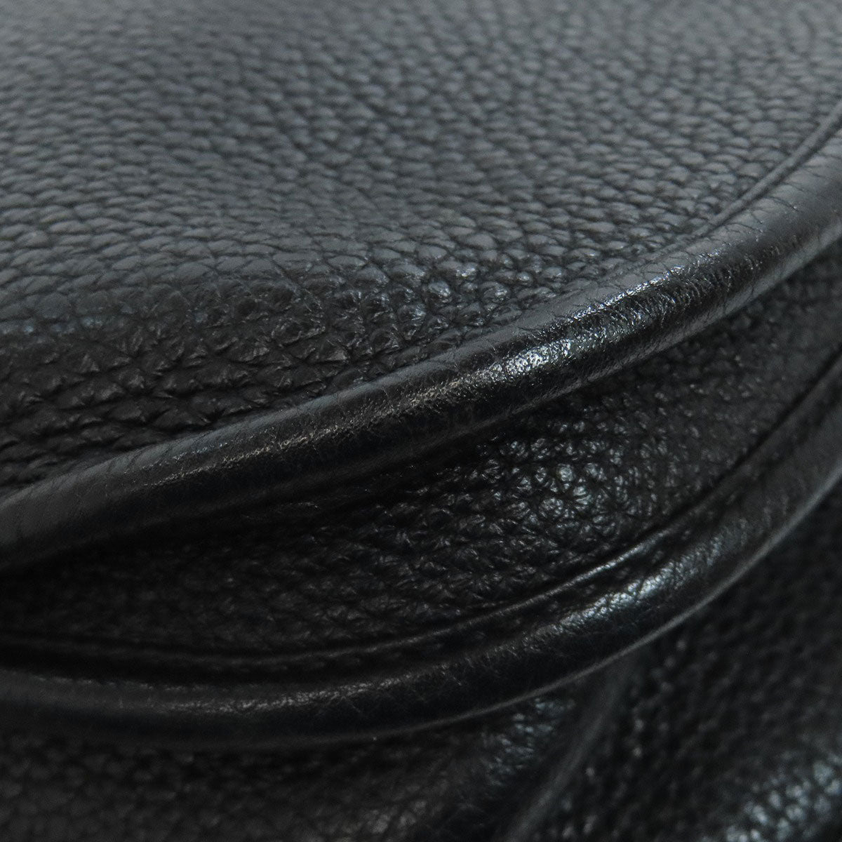 HERMES Shoulder Bag Taurillon Clemence black Evelyn 3 PM SilverMetal Women Used