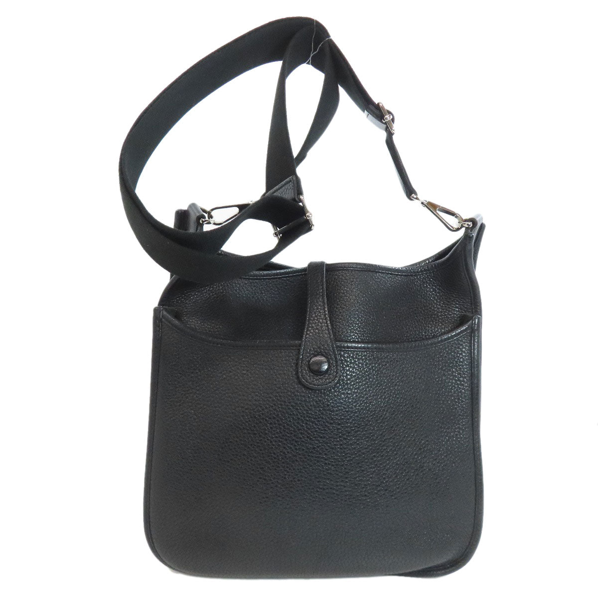 HERMES Shoulder Bag Taurillon Clemence black Evelyn 3 PM SilverMetal Women Used