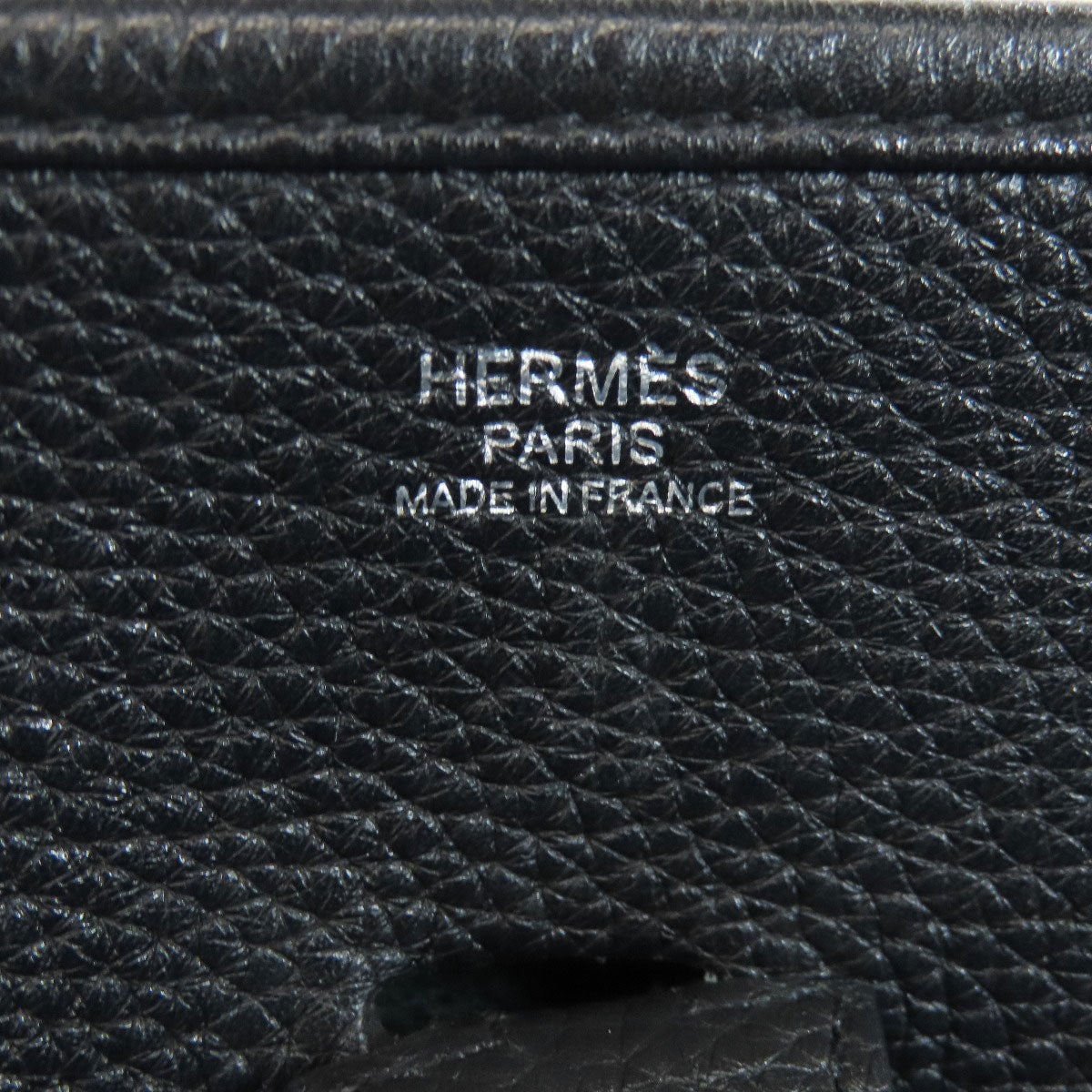 HERMES Shoulder Bag Taurillon Clemence black Evelyn 3 PM SilverMetal Women Used