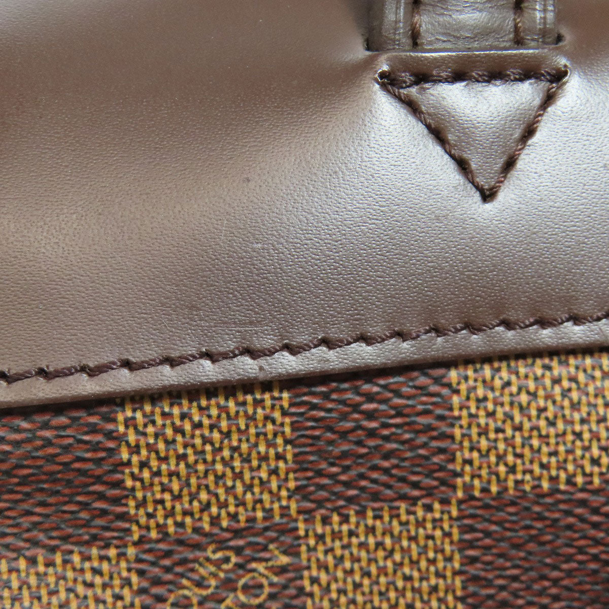 LOUIS VUITTON Backpack N51132 Damier canvas Brown Soho Women Used