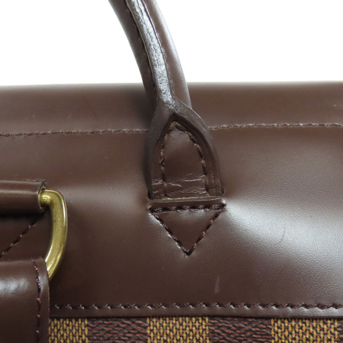 LOUIS VUITTON Backpack N51132 Damier canvas Brown Soho Women Used