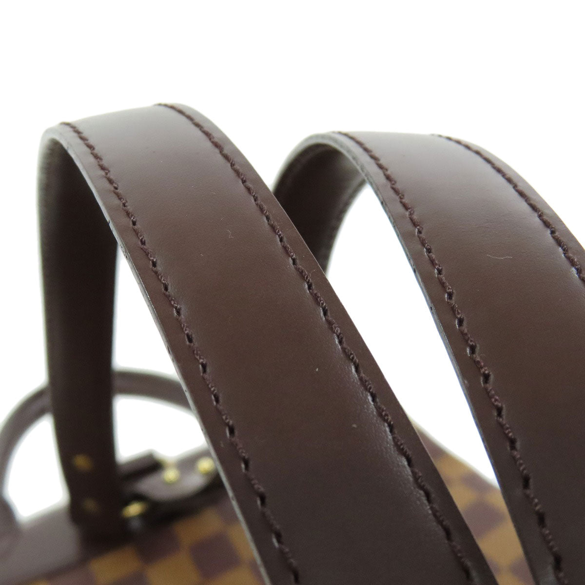 LOUIS VUITTON Backpack N51132 Damier canvas Brown Soho Women Used