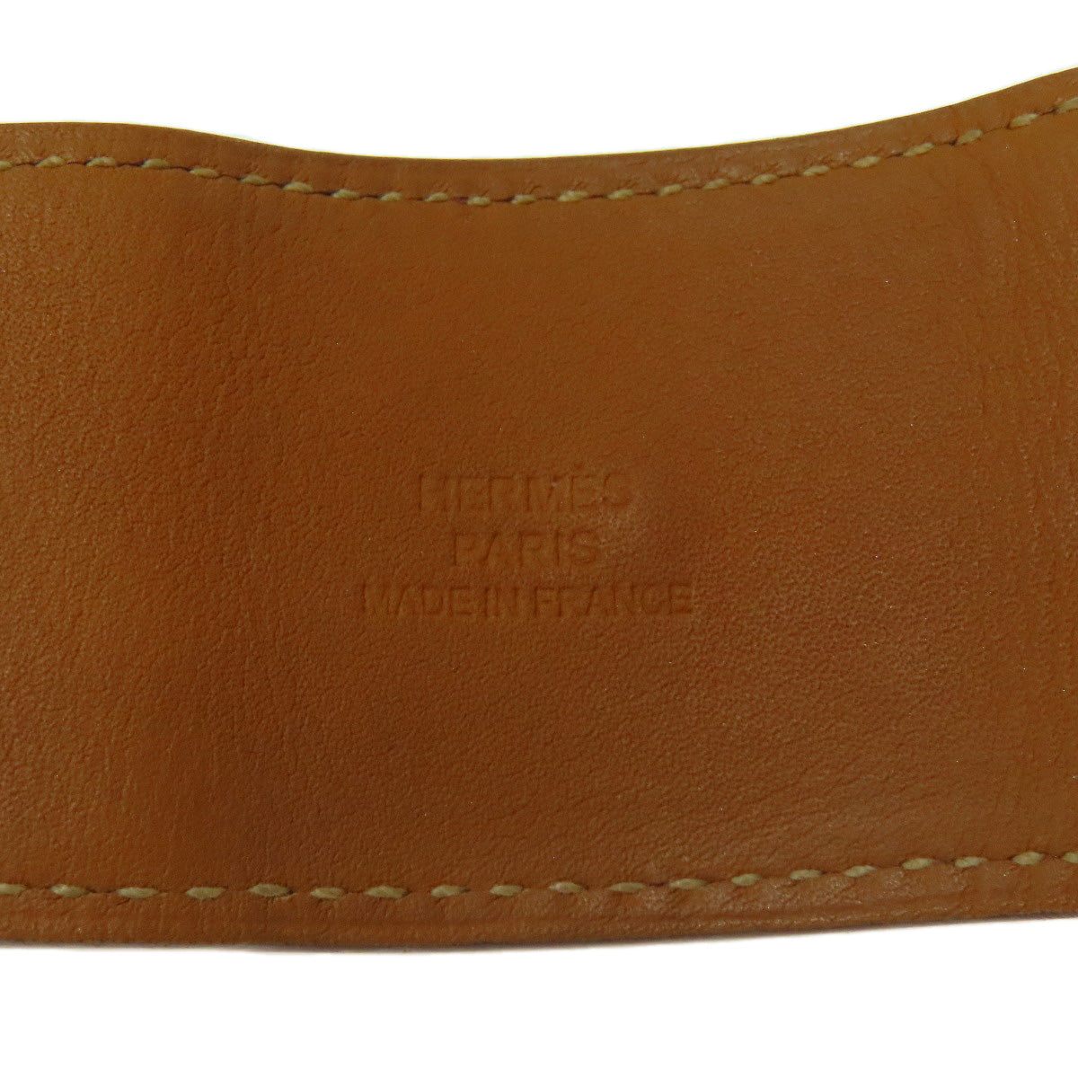 HERMES bracelet Calfskin Red Collie do cyan Women Used