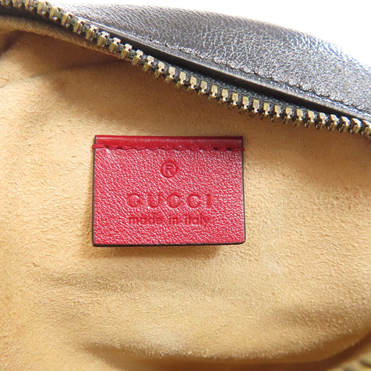 GUCCI Shoulder Bag 550154 leather black Round Chain Shoulder Women Used
