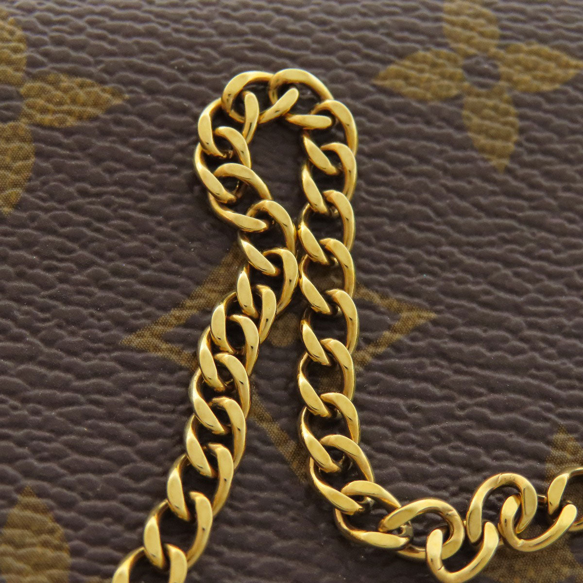 LOUIS VUITTON Accessory pouch M62087 Monogram canvas Brown Mini Pochettes & Accessories Giraffe Women Used