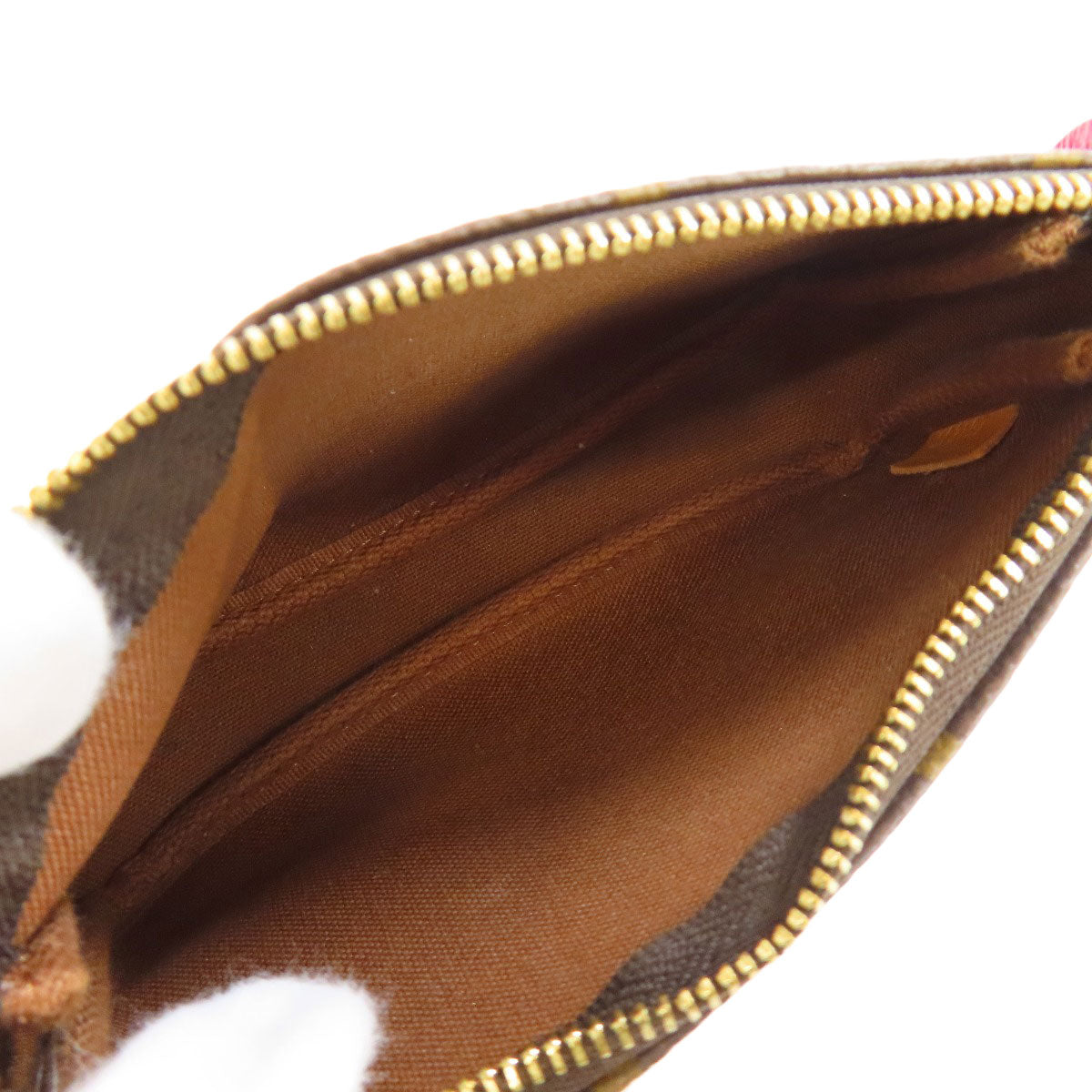 LOUIS VUITTON Accessory pouch M62087 Monogram canvas Brown Mini Pochettes & Accessories Giraffe Women Used