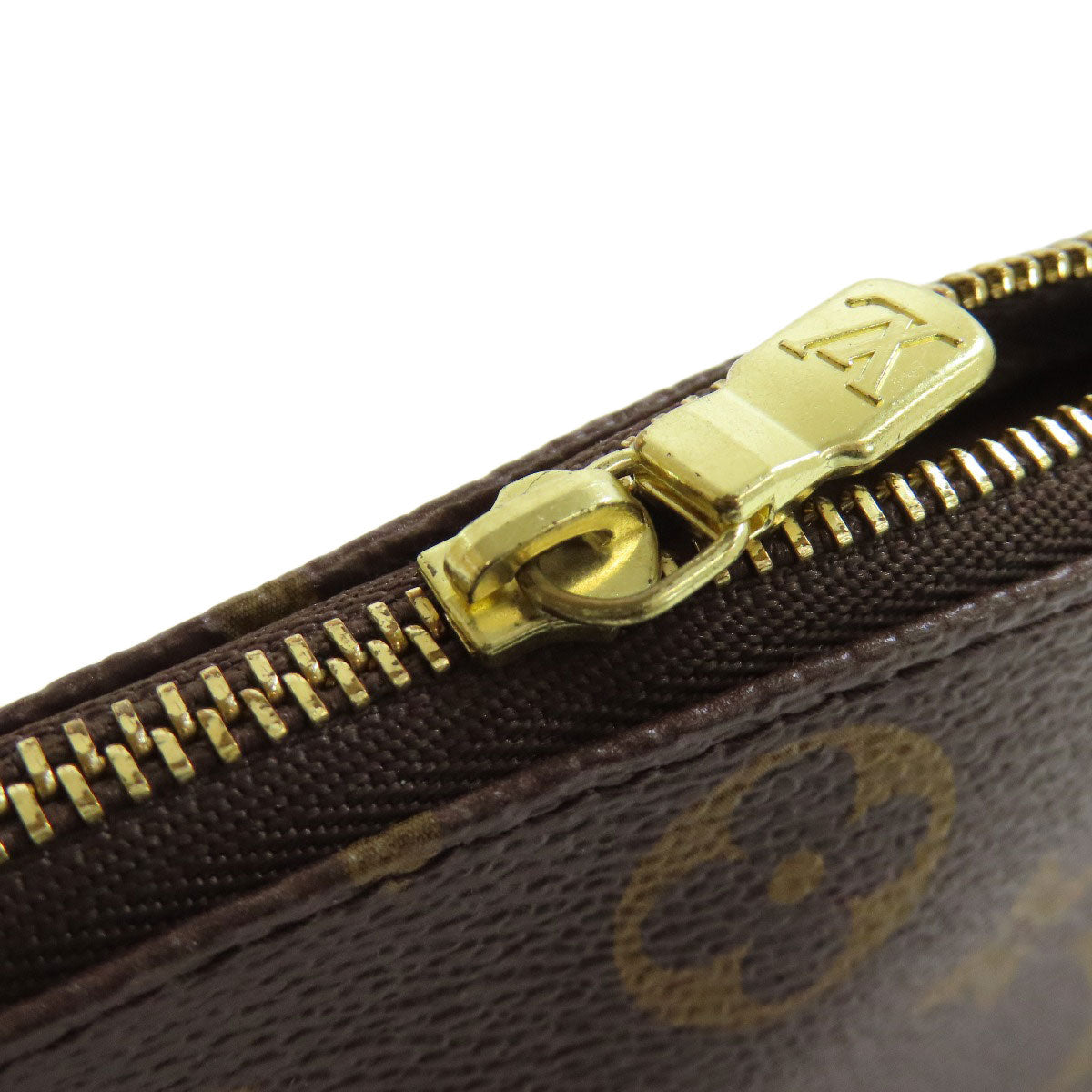 LOUIS VUITTON Accessory pouch M62087 Monogram canvas Brown Mini Pochettes & Accessories Giraffe Women Used