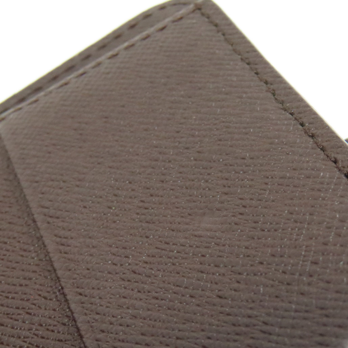 LOUIS VUITTON Bifold Wallet M61668 Damier canvas Brown Compact zip Women Used