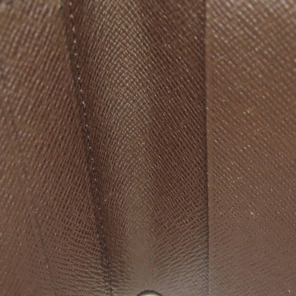 LOUIS VUITTON Bifold Wallet M61668 Damier canvas Brown Compact zip Women Used