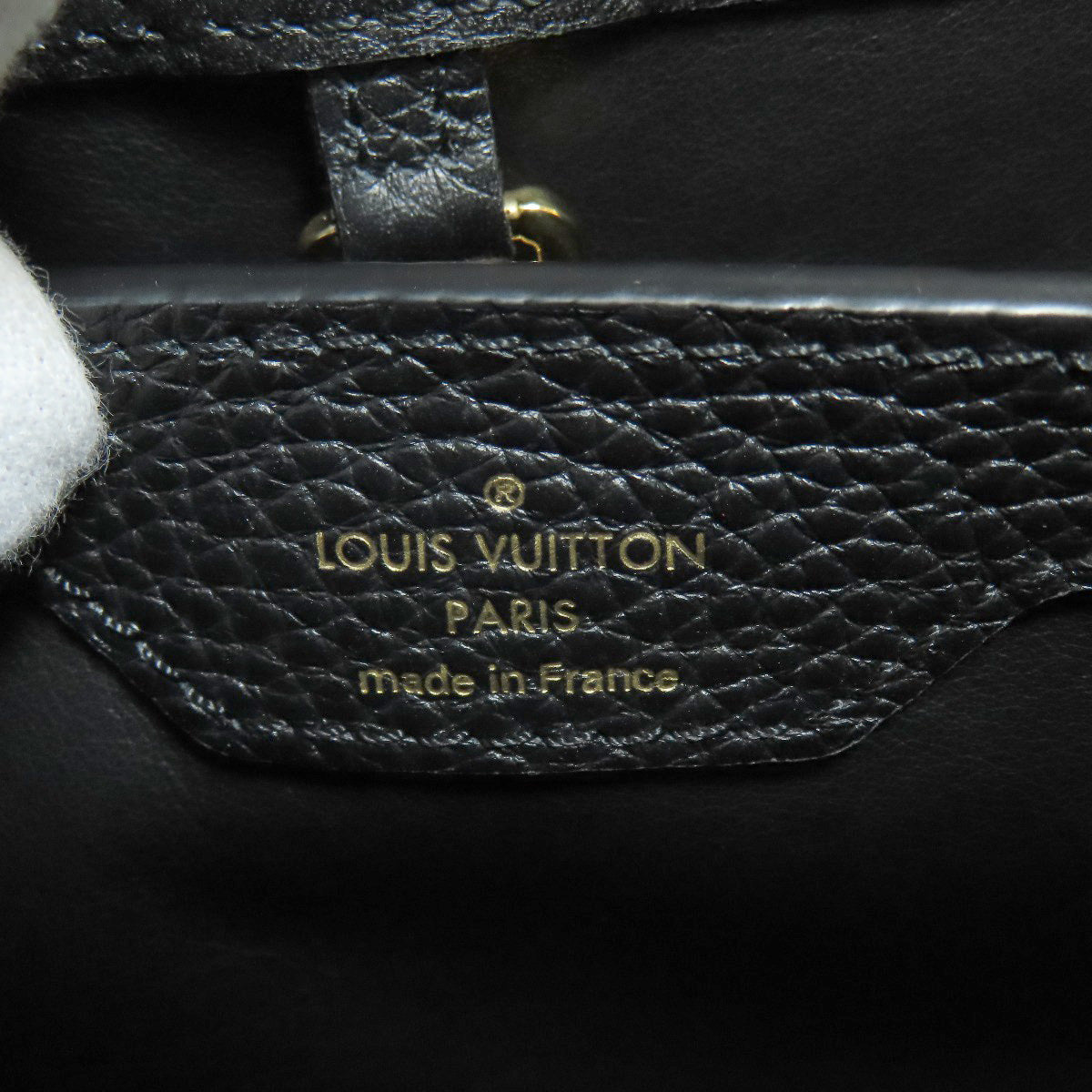 LOUIS VUITTON Handbag Calfskin black
