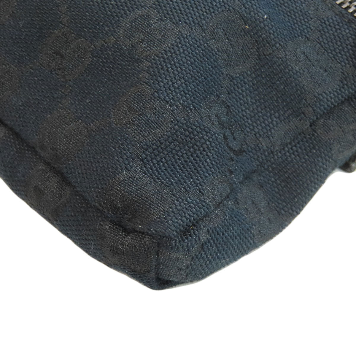 GUCCI Hip bag 162962 canvas black GG Women Used
