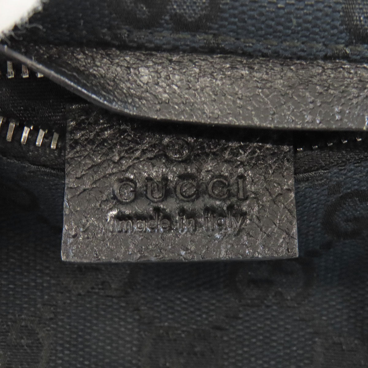 GUCCI Hip bag 162962 canvas black GG Women Used