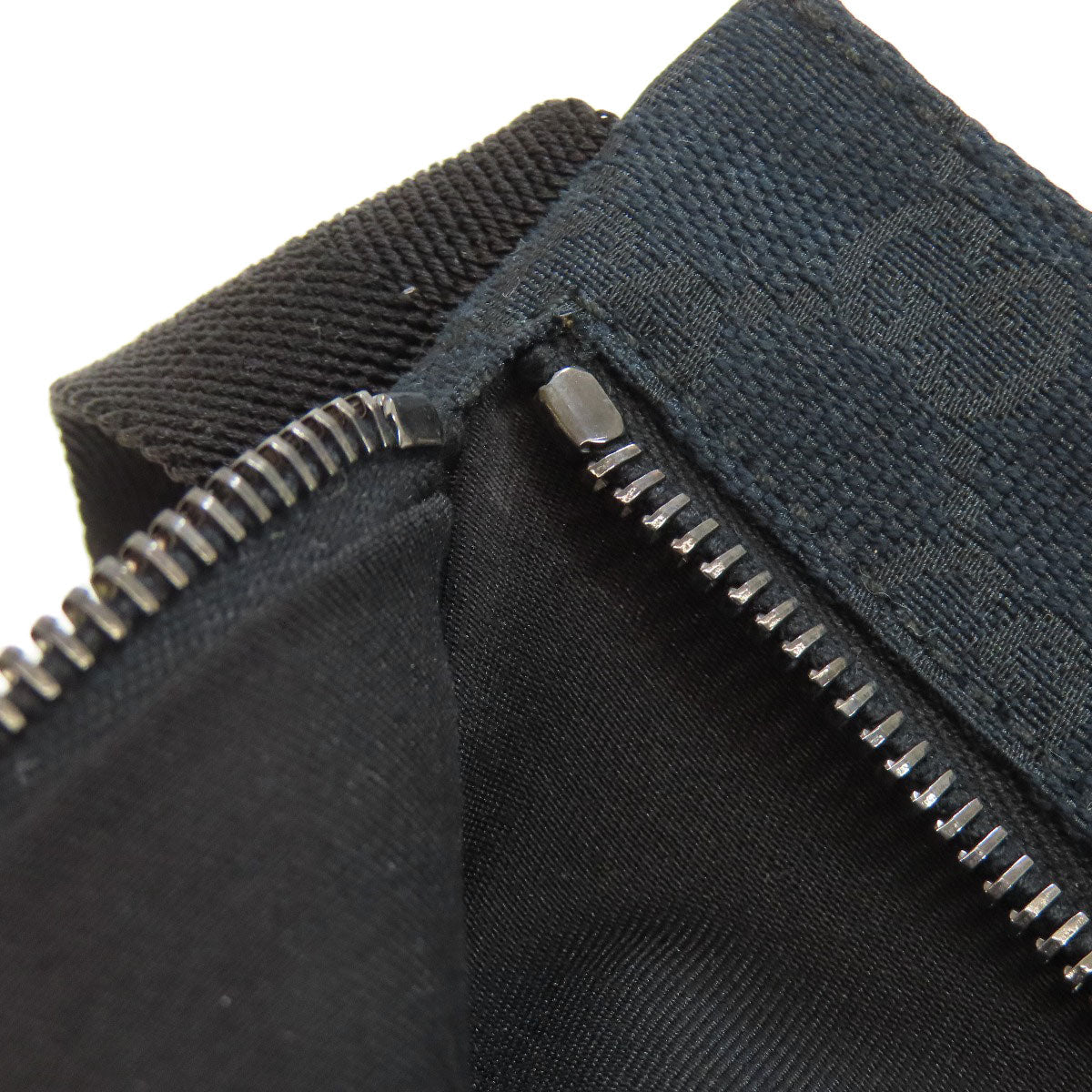 GUCCI Hip bag 162962 canvas black GG Women Used