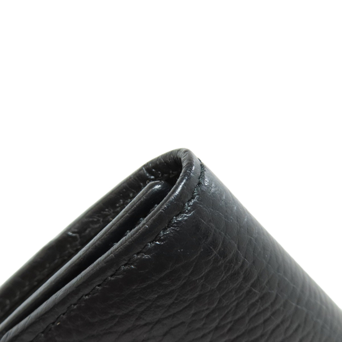 GUCCI Key case Key holder  456118 leather black Double G Women Used