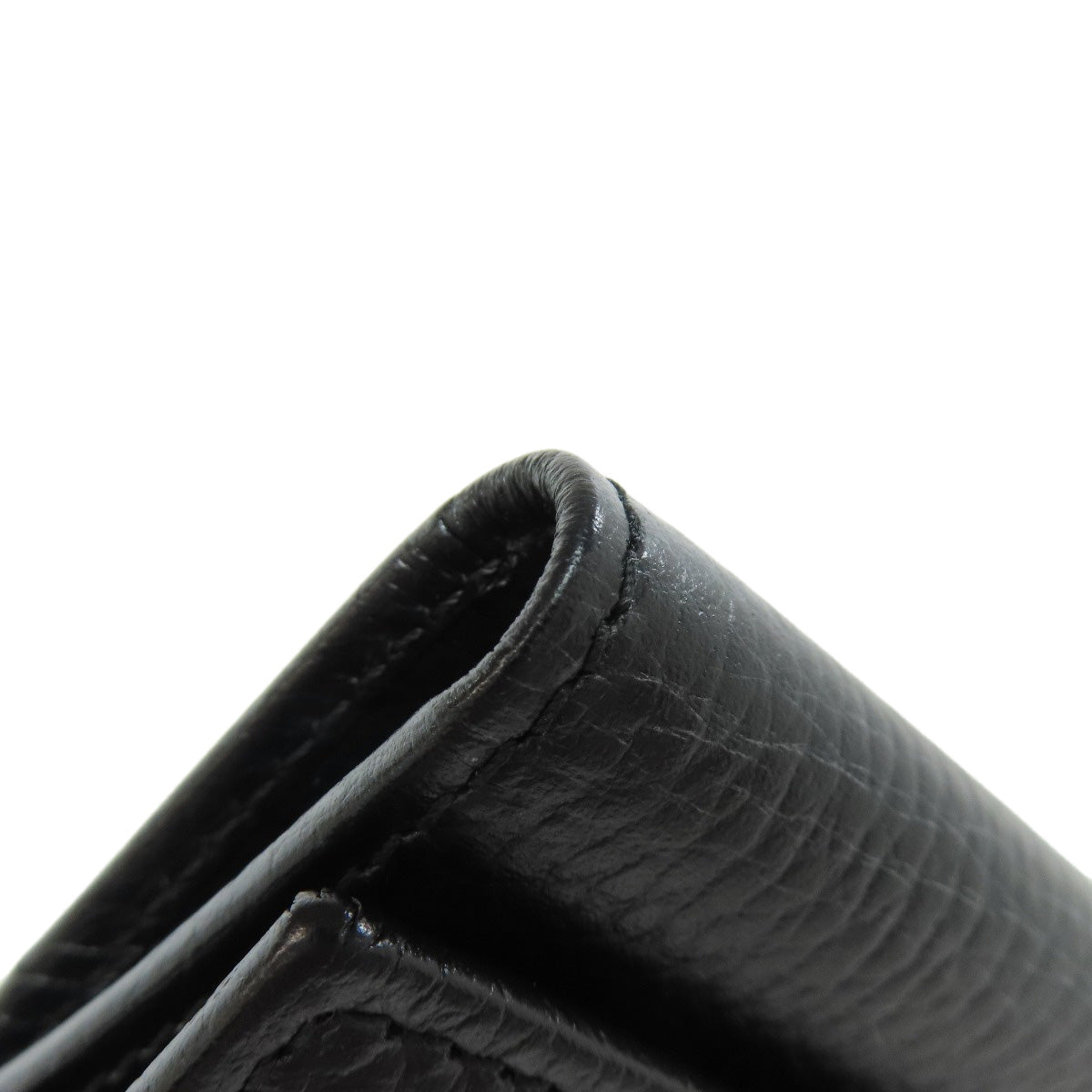 GUCCI Key case Key holder  456118 leather black Double G Women Used