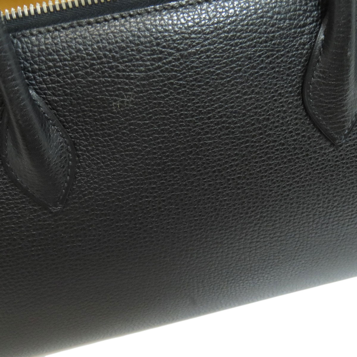 HERMES Tote Bag Calfskin black Paris Bonbay 35 SilverMetal