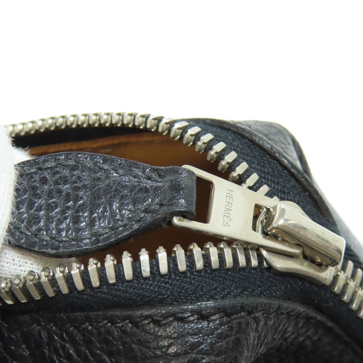 HERMES Tote Bag Calfskin black Paris Bonbay 35 SilverMetal
