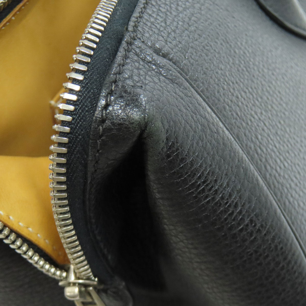 HERMES Tote Bag Calfskin black Paris Bonbay 35 SilverMetal