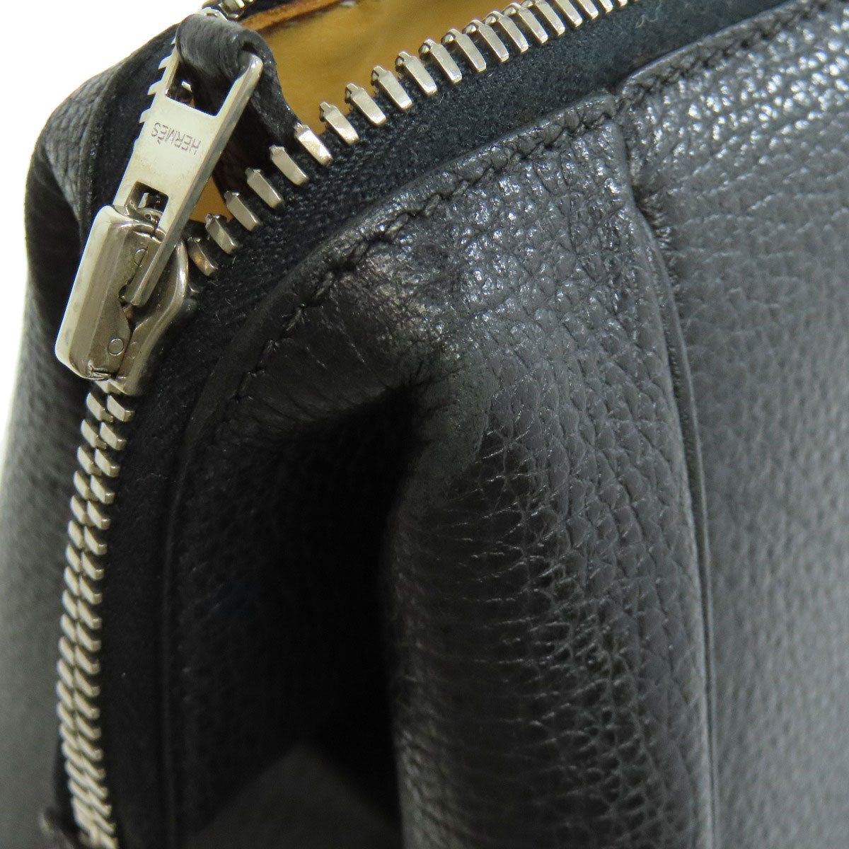 HERMES Tote Bag Calfskin black Paris Bonbay 35 SilverMetal