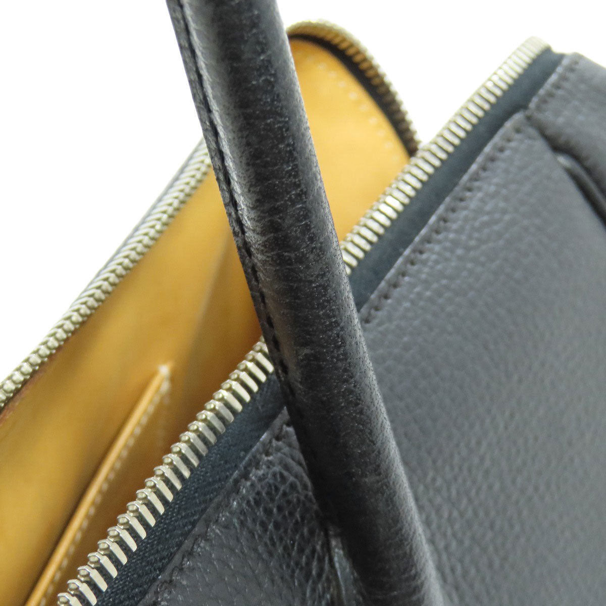 HERMES Tote Bag Calfskin black Paris Bonbay 35 SilverMetal