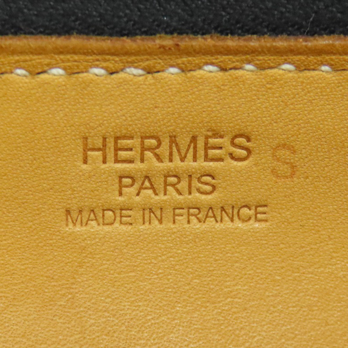 HERMES Tote Bag Calfskin black Paris Bonbay 35 SilverMetal