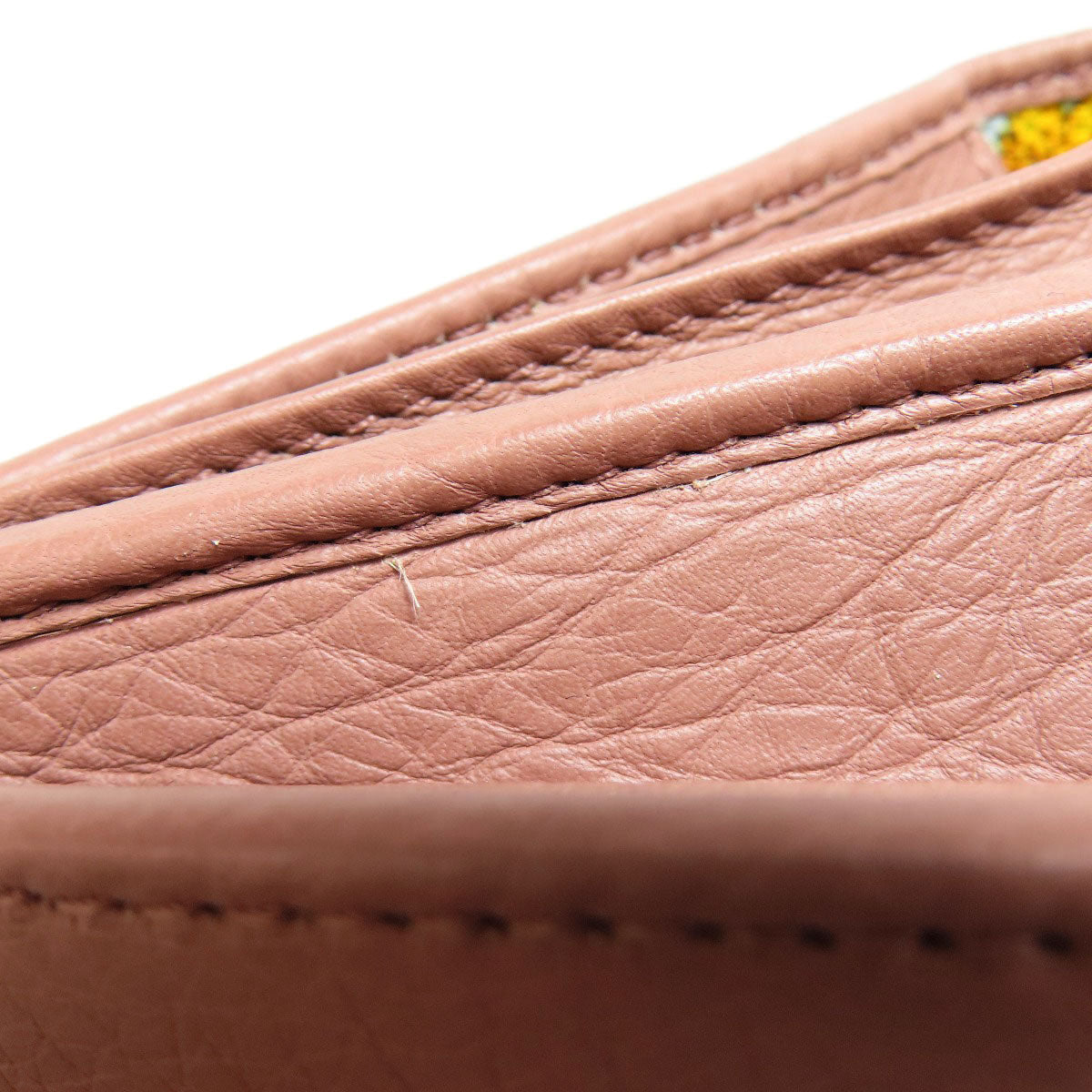 GUCCI Long Wallet Purse 376186 leather pink Swing Women Used