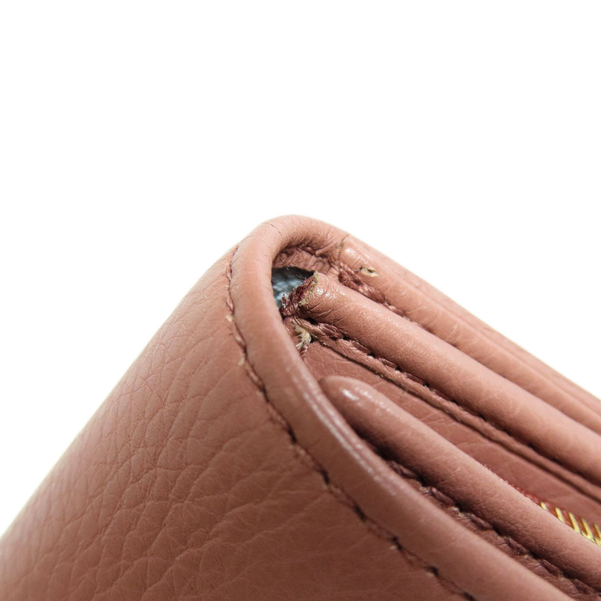 GUCCI Long Wallet Purse 376186 leather pink Swing Women Used