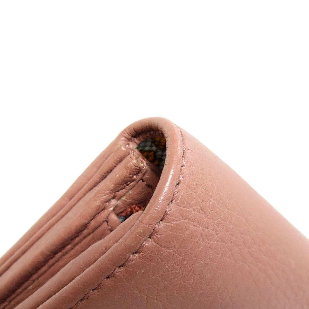GUCCI Long Wallet Purse 376186 leather pink Swing Women Used