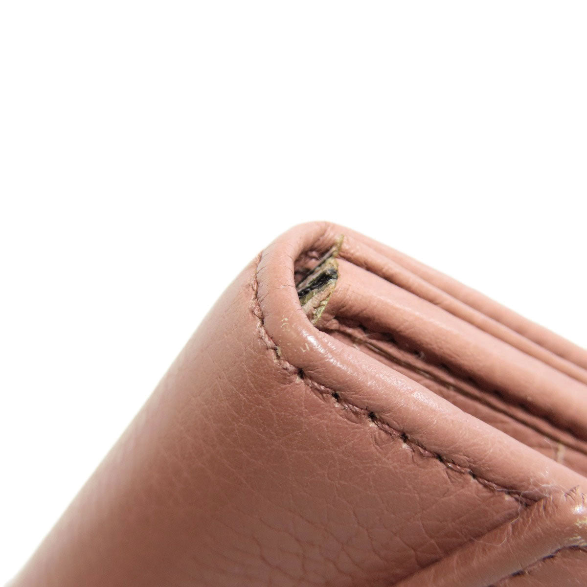 GUCCI Long Wallet Purse 376186 leather pink Swing Women Used