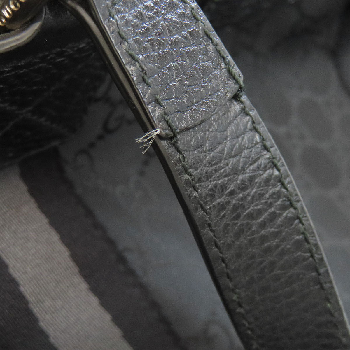 GUCCI Boston Duffel bag 449180 Nylon black GG outlet Women Used