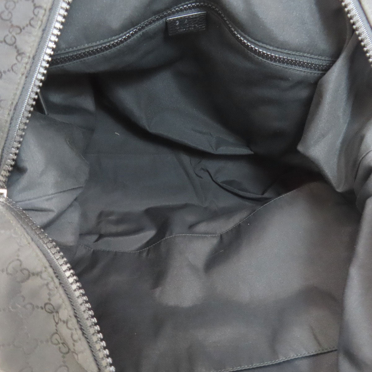 GUCCI Boston Duffel bag 449180 Nylon black GG outlet Women Used