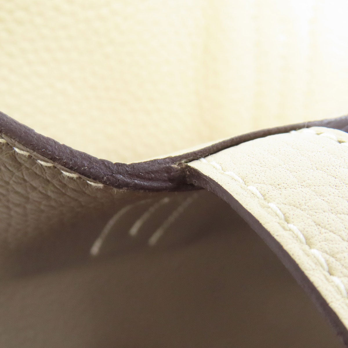 HERMES Tote Bag Taurillon Clemence gray Doble Sense 28