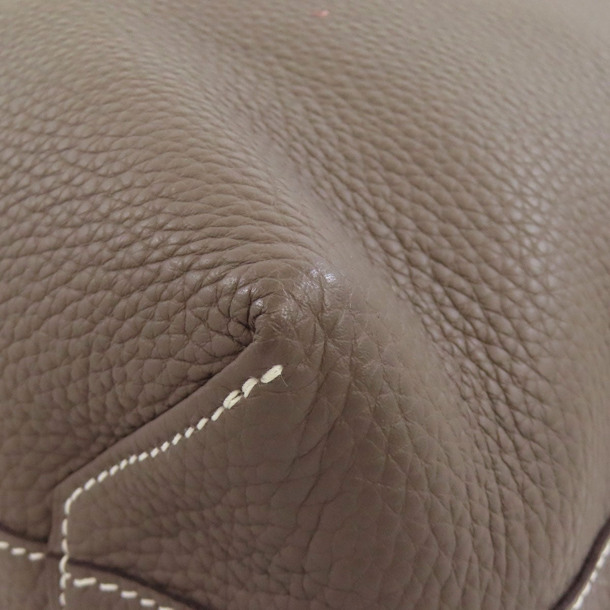 HERMES Tote Bag Taurillon Clemence gray Doble Sense 28