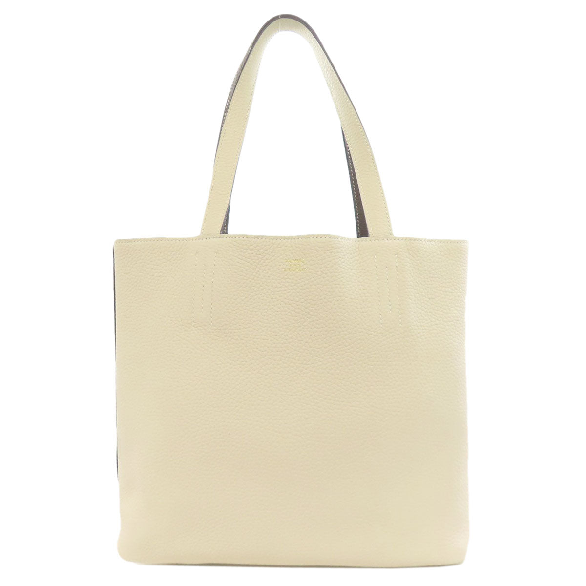 HERMES Tote Bag Taurillon Clemence gray Doble Sense 28