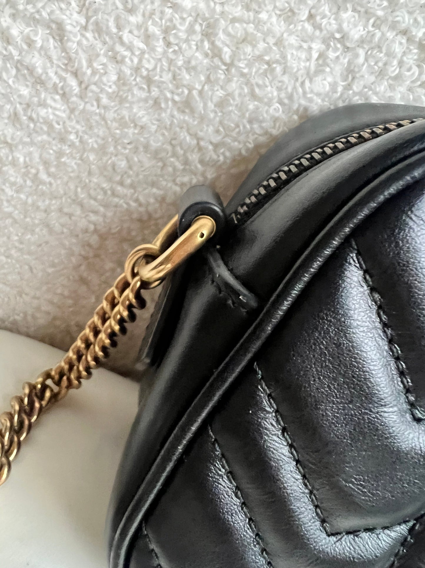 Gucci GG Black Marmont Mini Shoulder Bag (RRP £1,360)