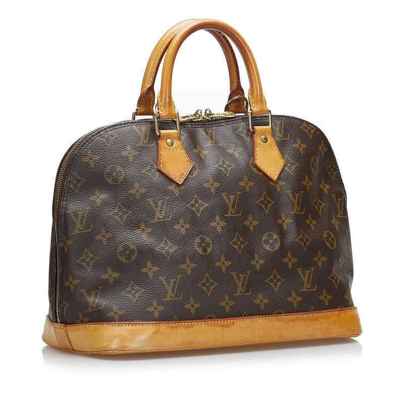 Louis Vuitton Brown Canvas Alma handbag bag
