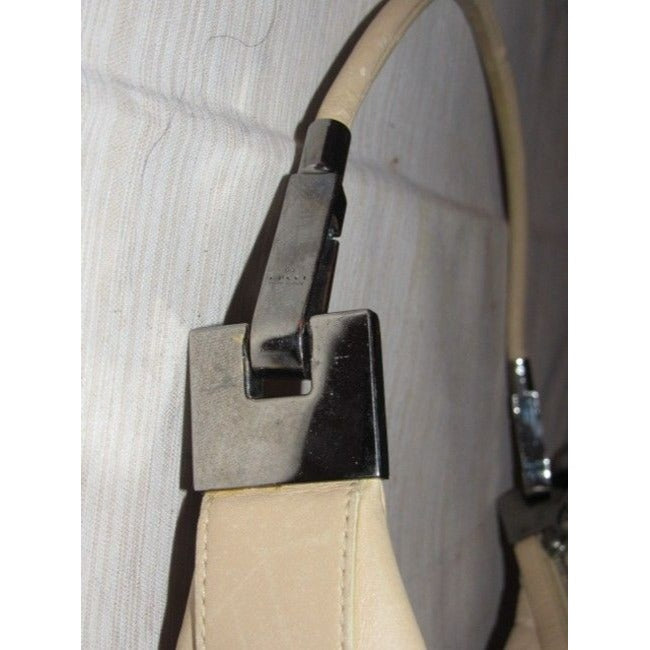 Gucci Vintage Ivory Leather Hobo Bag
