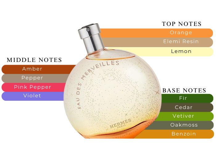 Hermes Eau Des Merveilles Eau De Toilette Spray 1.6 Oz For Women