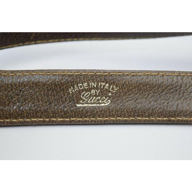 Gucci Gg Supreme W Guccissima Canvasleather Sherry Stripe Brown G Printredgreen Coated Canvas And Le