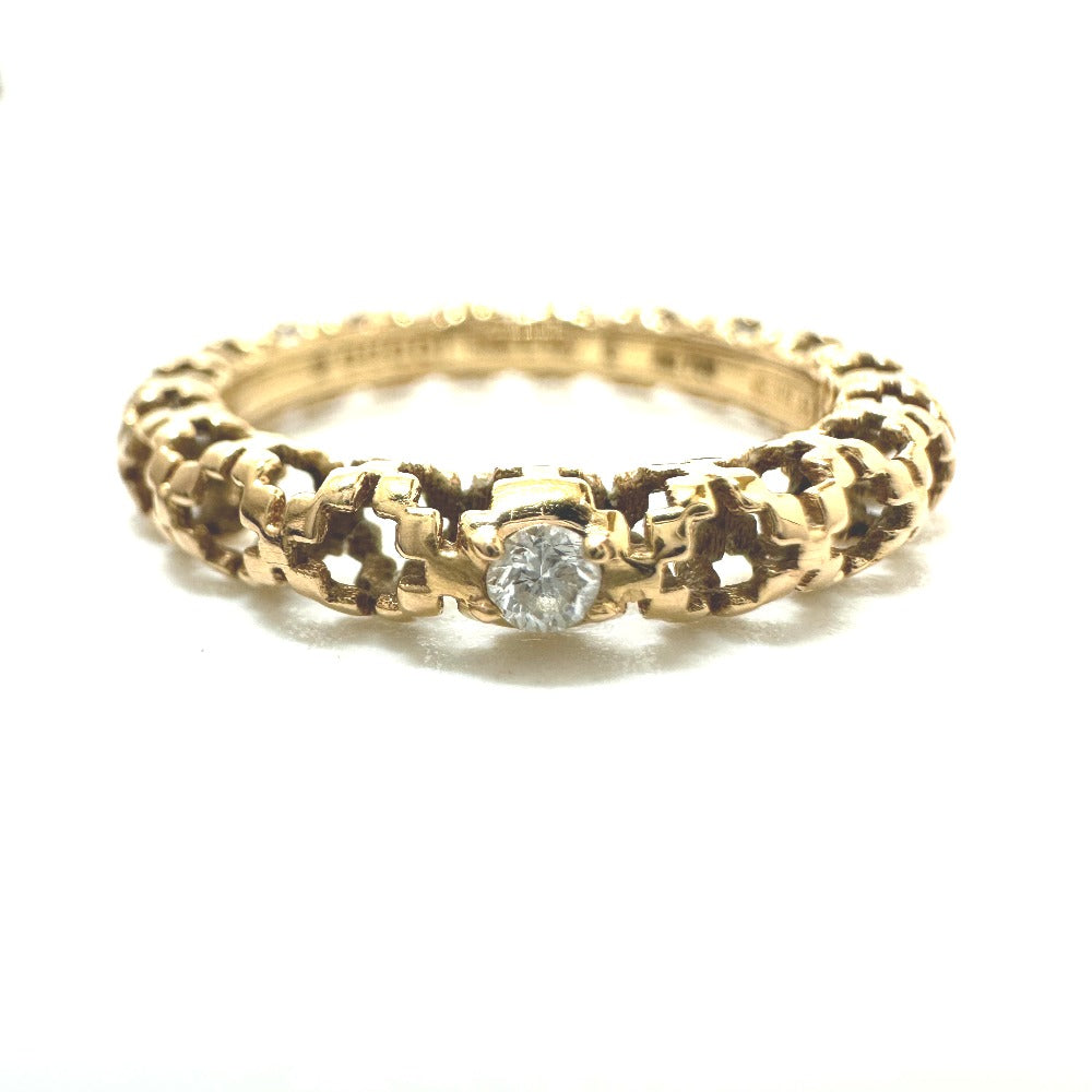 GUCCI Ring 18K Pink Gold gold 1P diamond 8