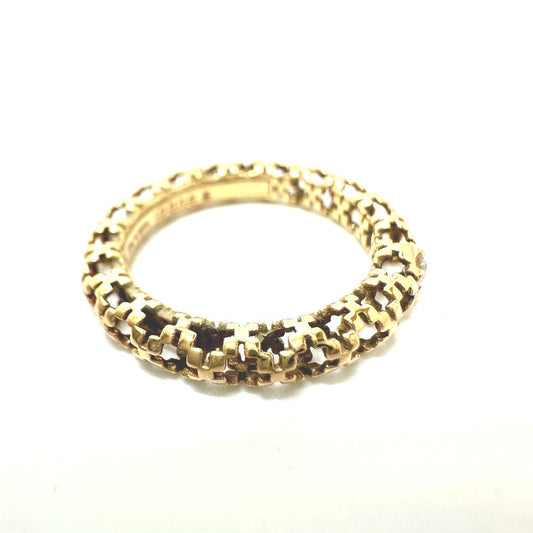 GUCCI Ring 18K Pink Gold gold 1P diamond 8