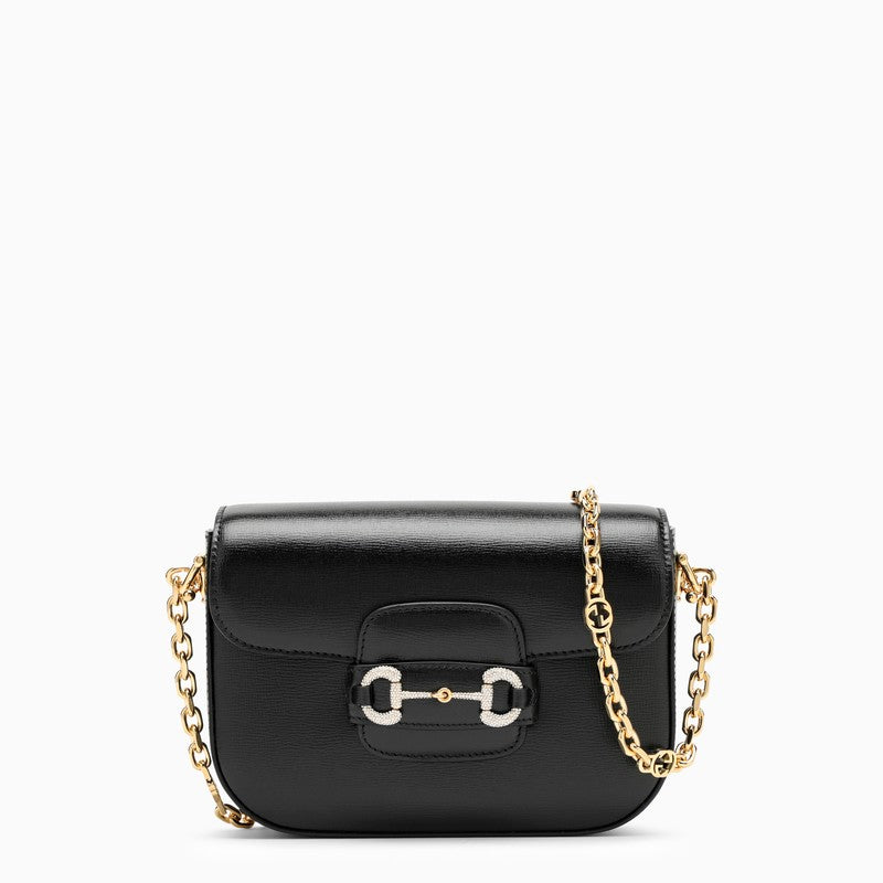 Gucci Horsebit 1955 Black Leather Mini Bag Women