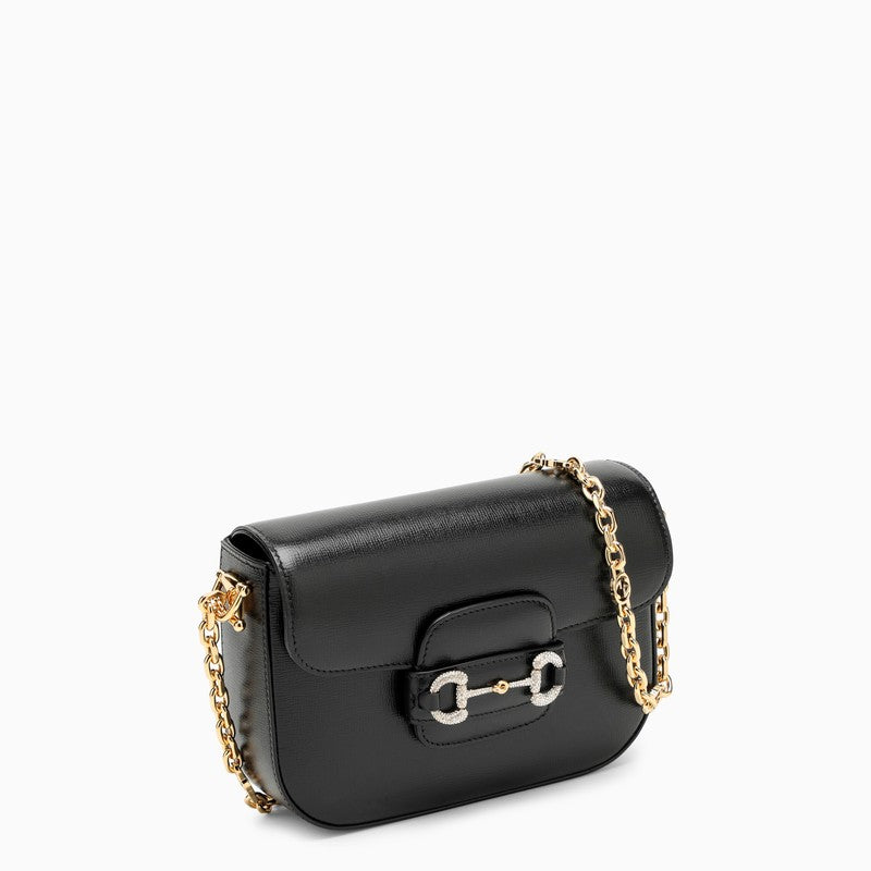 Gucci Horsebit 1955 Black Leather Mini Bag Women