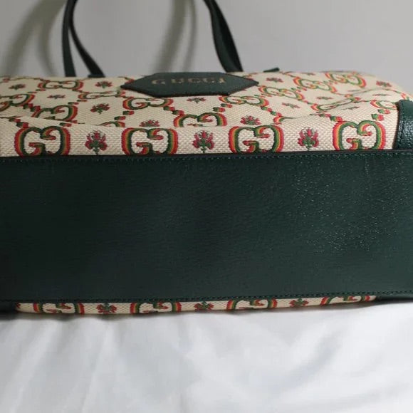 Gucci Ophidia Centennial GG Flower Canvas Medium Tote Bag