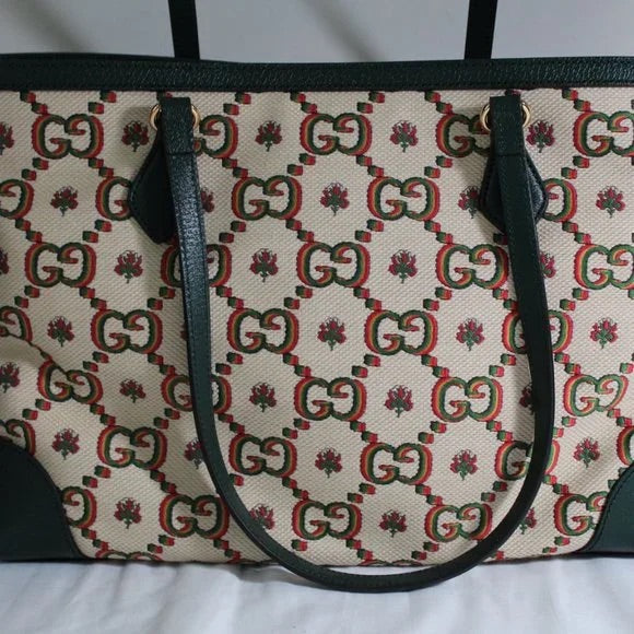 Gucci Ophidia Centennial GG Flower Canvas Medium Tote Bag