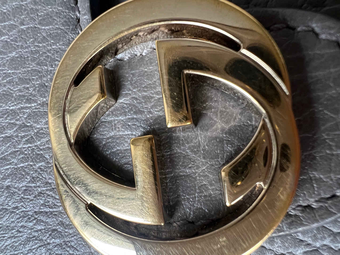 Gucci Dollar Grey Interlocking Chain Wallet