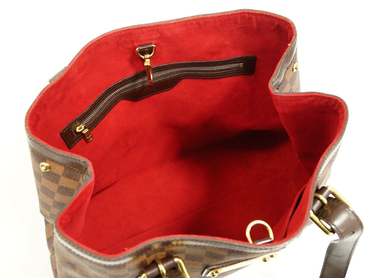 Louis Vuitton Brown Canvas Hampstead handbag bag