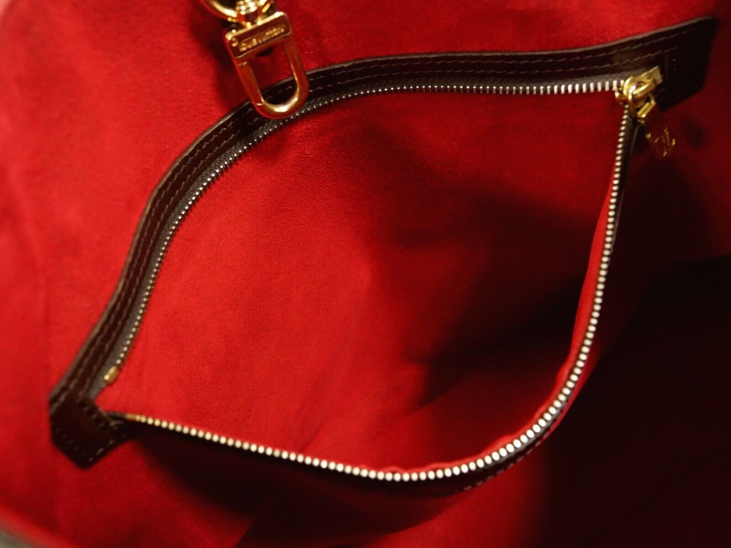 Louis Vuitton Brown Canvas Hampstead handbag bag