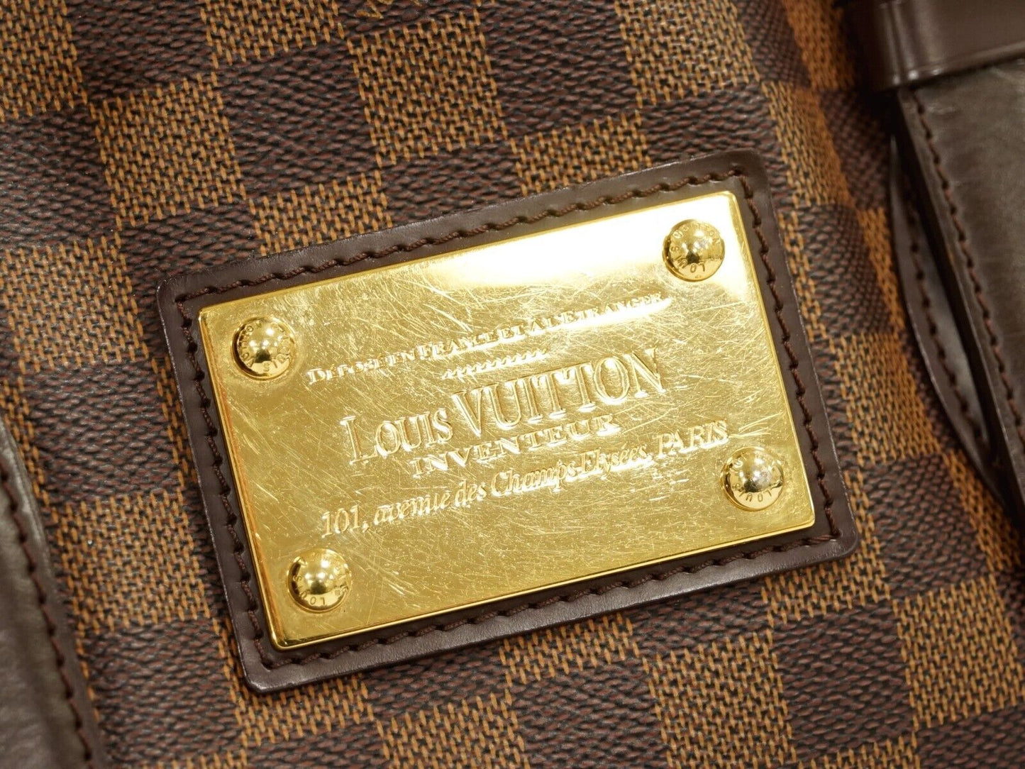 Louis Vuitton Brown Canvas Hampstead handbag bag